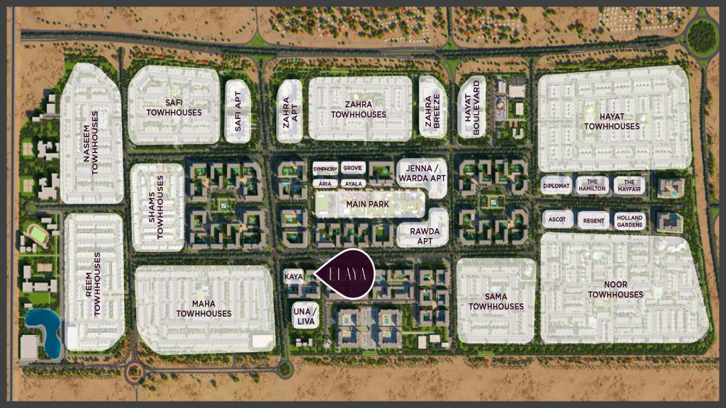 Elaya at Town Square Dubai masterplan