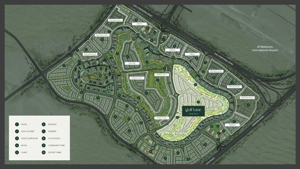 Golf Lane At Emaar South Master Plan