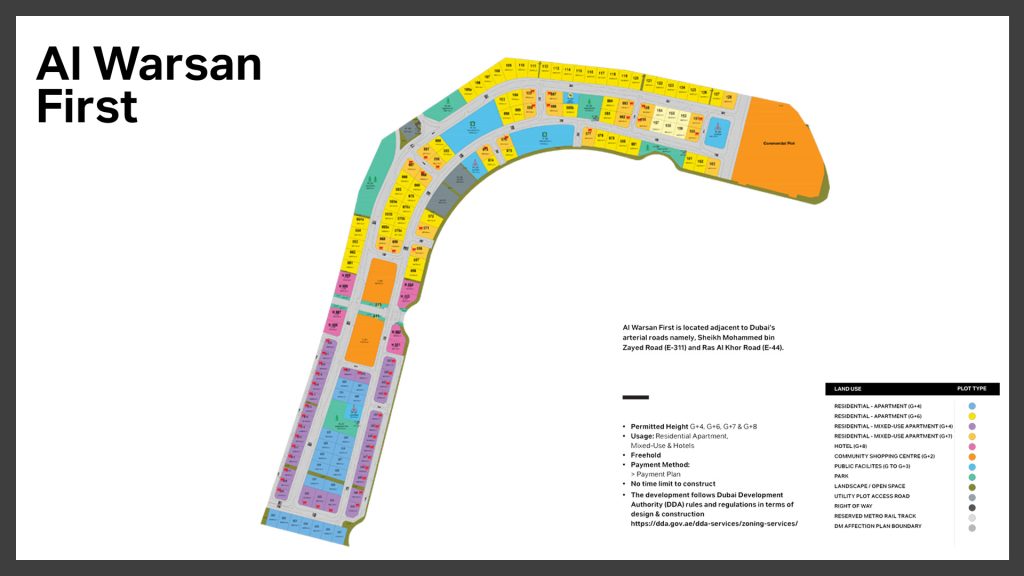 Al Warsan First by Meeras Master Plan