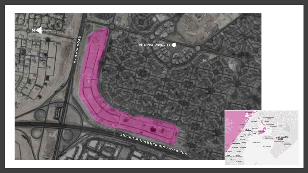 Al Warsan First by Meeras Location Map