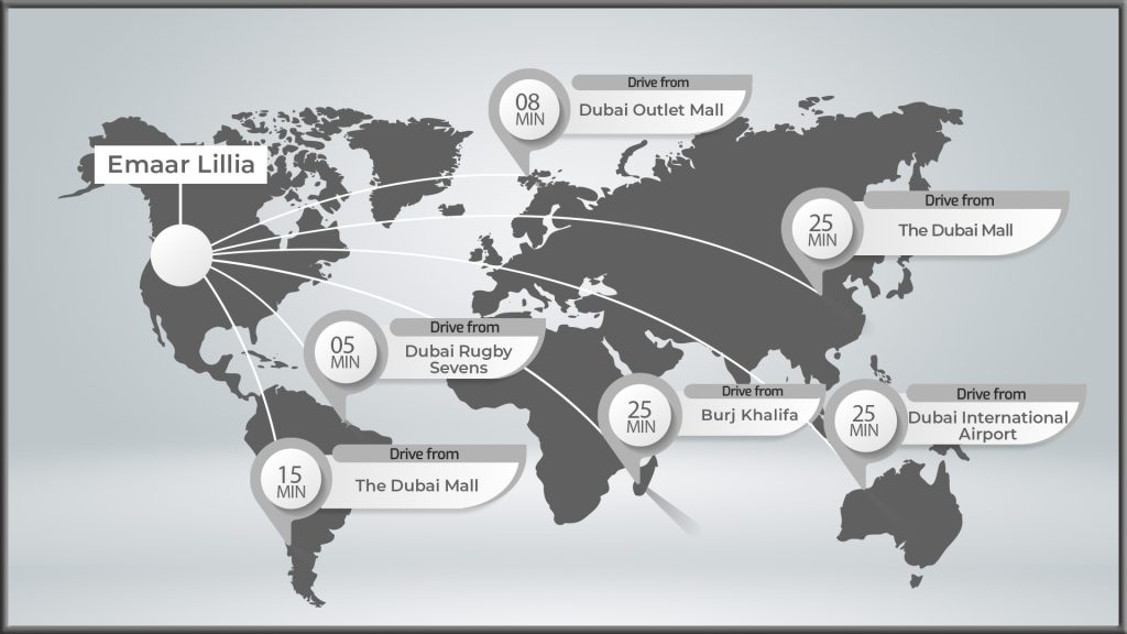 Lillia at The Valley Location Map