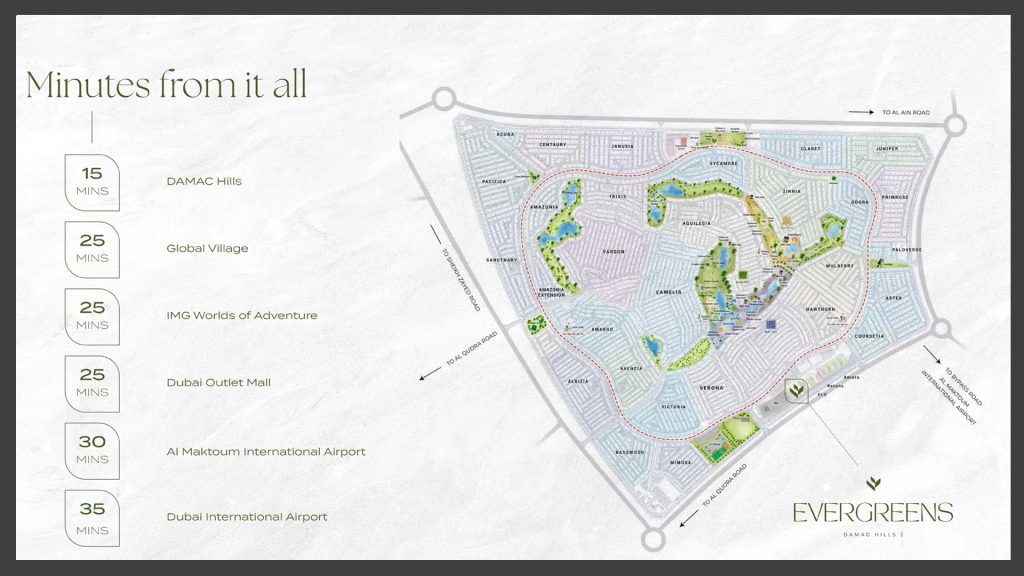 Evergreens by Damac Properties at Damac Hills 2 master plan