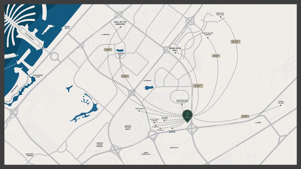 Binghatti Hills Phase 3 at Dubai Science Park Location