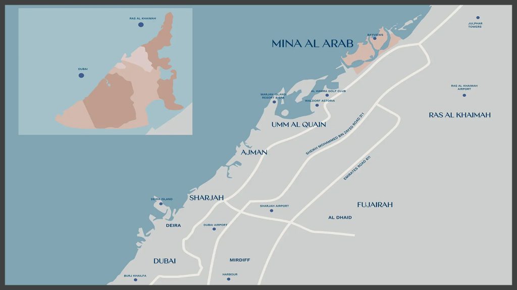 Bayviews at Hayat Island location map