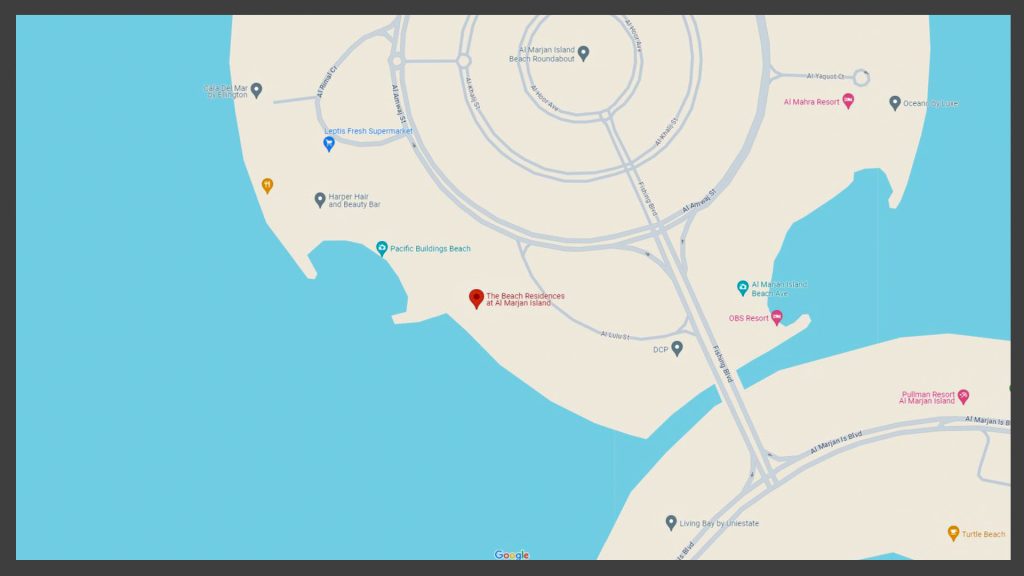 The Beach Residences location map