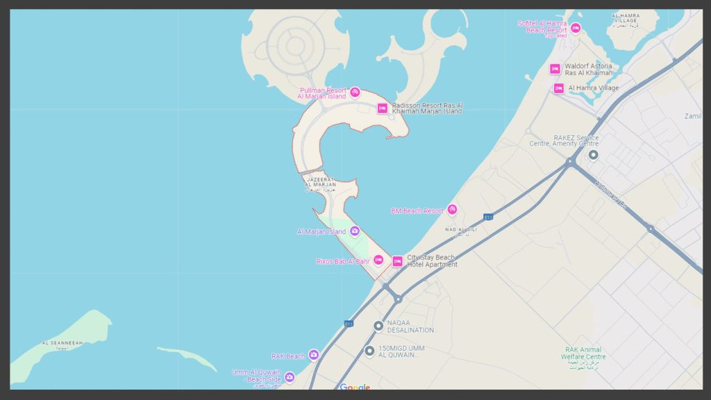 Park Beach Residences loaction map