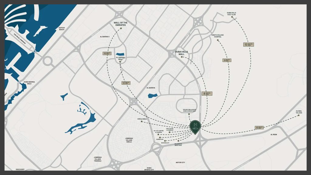 Binghatti Hills Phase 2 at Dubai Science Park Master Plan