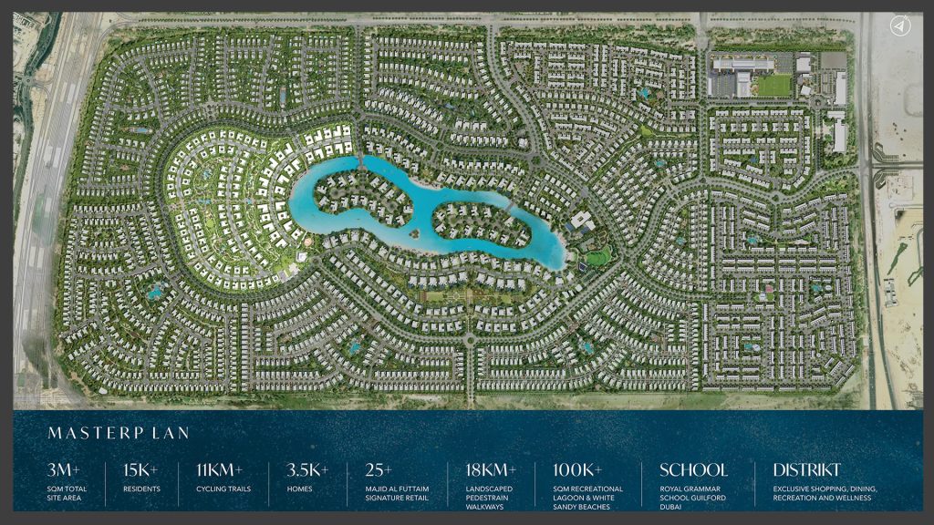 Serenity Mansions Waterfront Collection at Tilal Al Ghaf​ master plan