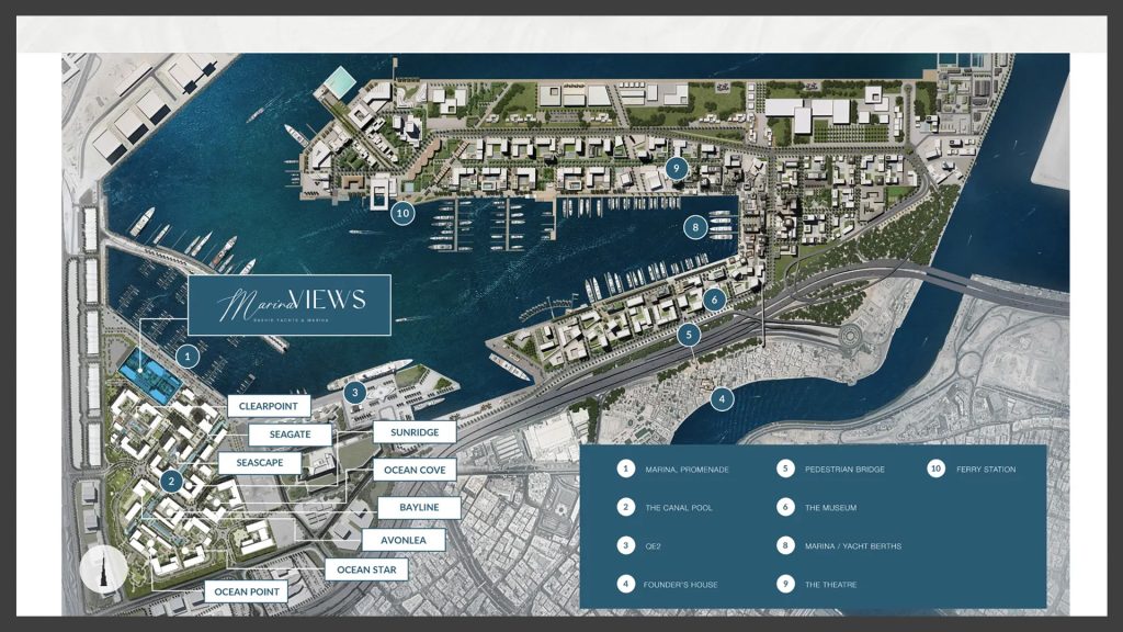 Marina Views at Rashid Yachts & Marina by Emaar master plan