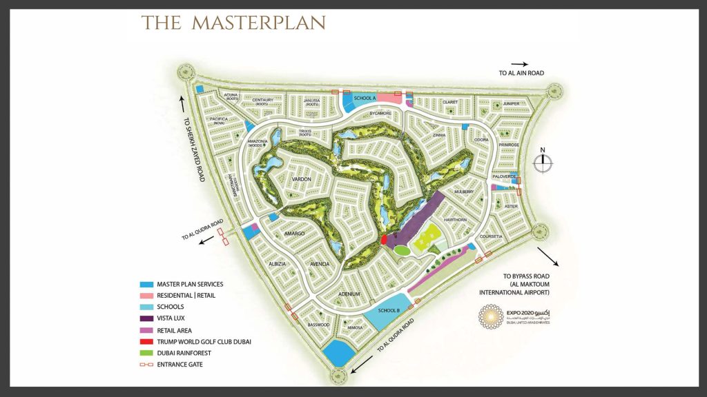 Kensington Plots at Damac Hills 2 by Damac Properties master plan