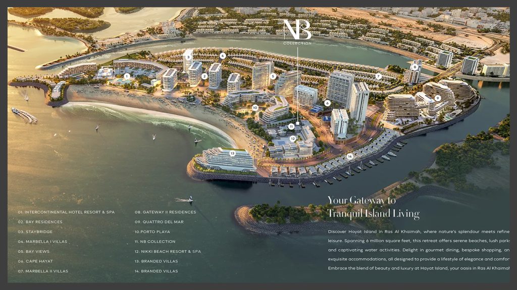 NB Collection Villas at Hayat Island by RAK Properties Master Plan