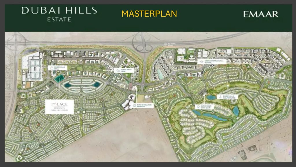 Palace Residences at dubai hills master plan