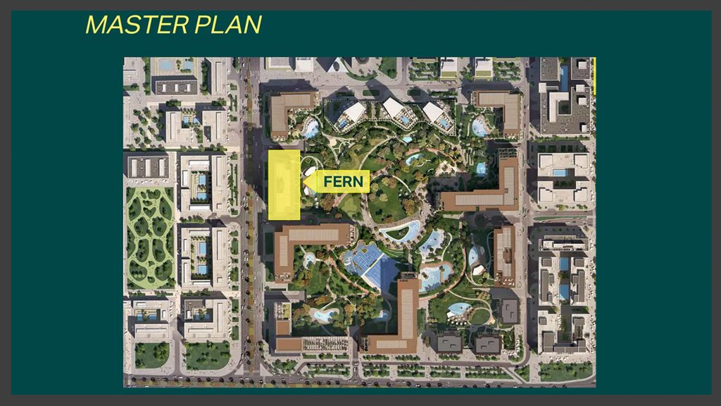 Fern Central Park by Meraas at City Walk​ master plan