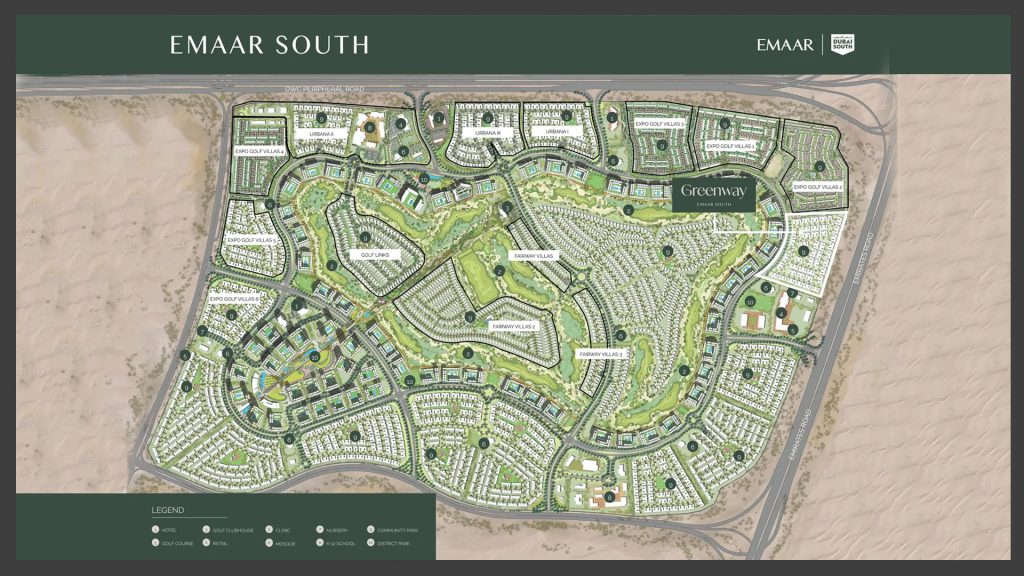 Greenway at Emaar South master plan