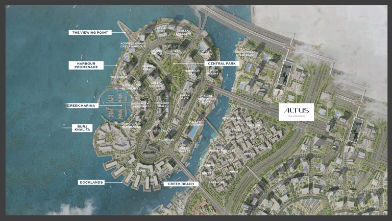 Emaar Altus at Dubai Creek Harbour master plan