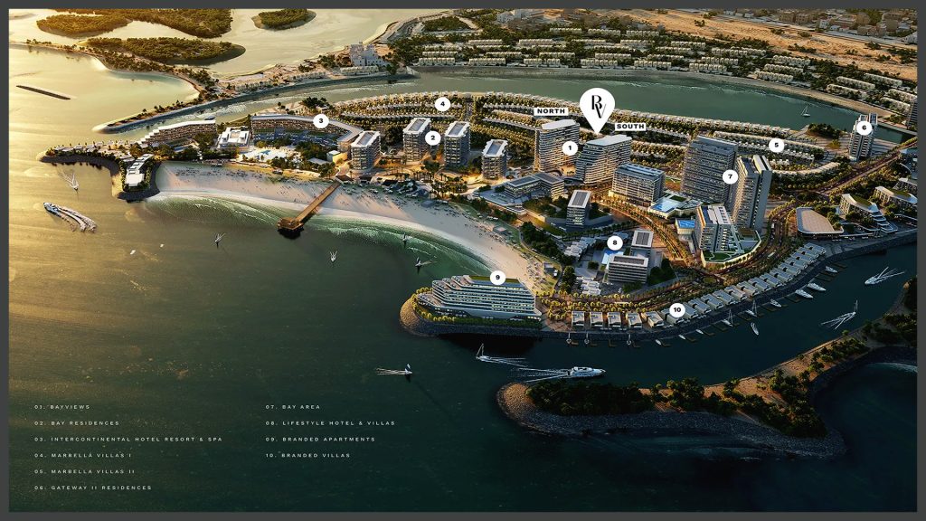 Bayviews at Hayat Island master plan