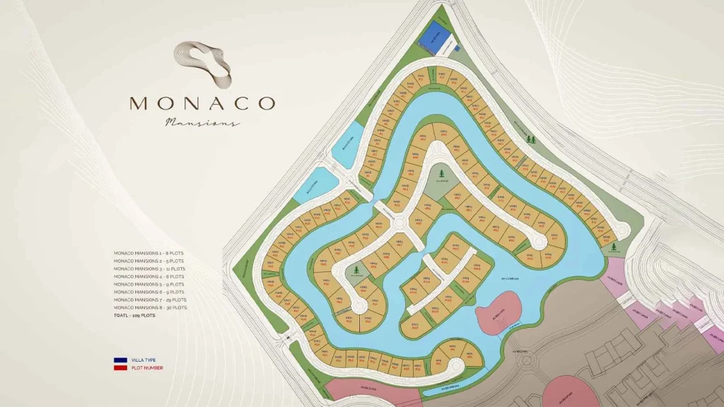 Azizi venice Monaco mansions Master Plan